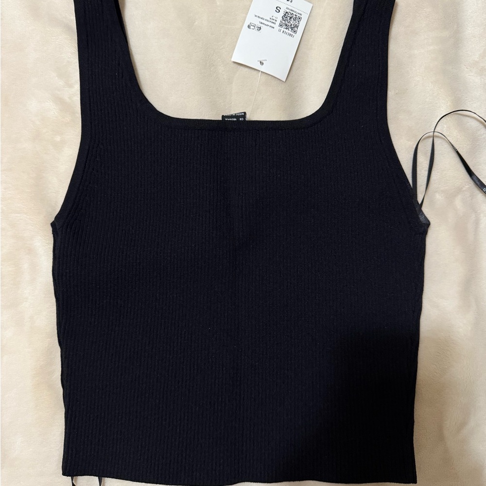 Forever 21 Black Ribbed Tank - Picture 2 of 3